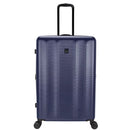 SKYLINE HARDSIDE LARGE CHECKED SUITCASE SPINNER LUGGAGE - NAVY BLUE - Like New