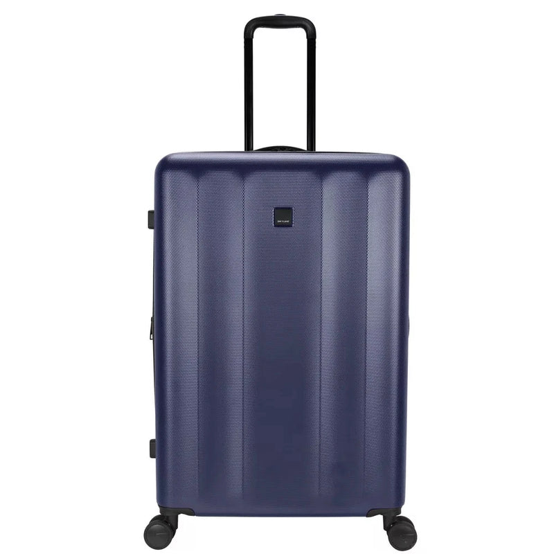 SKYLINE HARDSIDE LARGE CHECKED SUITCASE SPINNER LUGGAGE - NAVY BLUE - Like New