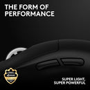 LOGITECH G PRO X SUPERLIGHT 2 WIRELESS MOUSE 60G SYMMETRICAL 910-006628 - BLACK - Like New