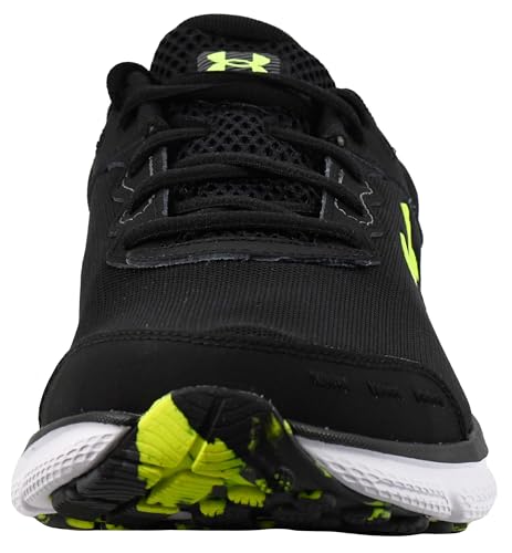 3026175 UNDER ARMOUR MEN CHARGED ASSERT 10 SHOES M BLACK/YELLOW SIZE 8.5 - Like New