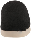 10018750 TOMS HARBOR SLIPPERS MENS BLACK FURRY MULES COMFORT SIZE 10 BLACK FAUX - Like New