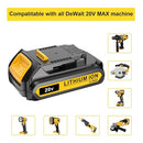SIMPLE PLUS 2PACKS 20V 3.0AH REPLACEMENT BATTERY DEWALT 20V - BLACK/YELLOW - Like New