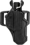 Blackhawk T-Series L2C Overt LB Gun Belt Holster Kit 411200BKR - Black Like New