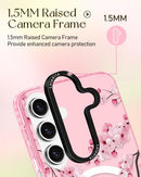 LOTADILO SAMSUNG GALAXY 15 5G CASE WOMEN GIRLS CUTE - PEACH BLOSSOM - Like New
