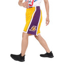 Mitchell Ness NBA Swingman Shorts Lakers 09 - Light Gold LG - Brand New