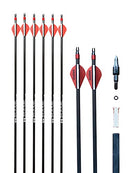 B096HF92CB evercatch Carbon Archery Arrows Spine 340/400 Removable Tips Compound - Brand New