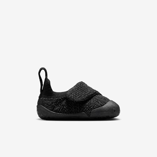 NIKE SWOOSH 1 BABY/TODDLER SHOES - SIZE: YOUTH 7C - BLACK - Like New