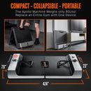 SQUATZ SQAPOLLO FOLDABLE MULTIFUNCTION FITNESS BOARD WORKOUT - BLACK/ORANGE - Like New