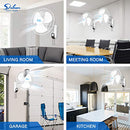 SIMPLE DELUXE 16 INCH DIGITAL HOUSEHOLD WALL MOUNT FANS 2 PACK - WHITE - Like New