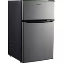 WHIRLPOOL 3.1 CU FT MINI REFRIGERATOR REVERSIBLE DOOR - STAINLESS STEEL - Like New