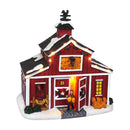TOP TREASURES CHRISTMAS VILLAGE FARM COUNTRY BARN LIGHTED MUSICAL SNOW VILLAGE - Like New