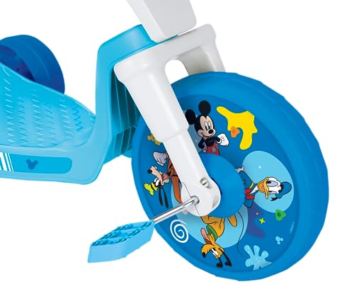 MICKEY MOUSE RIDE-ON 10" FLY WHEELS JUNIOR CRUISER TRICYCLE- 608341 - BLUE - Like New