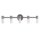 VOTAG 5-LIGHT VANITY LIGHTING FIXTURE - BRUSHED NICKEL - Like New
