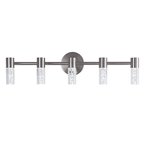 VOTAG 5-LIGHT VANITY LIGHTING FIXTURE - BRUSHED NICKEL - Like New