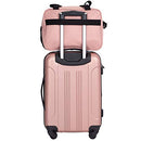 Travelers Club Midtown Hardside Luggage Travel, Rose Gold, 4-Piece Set Like New