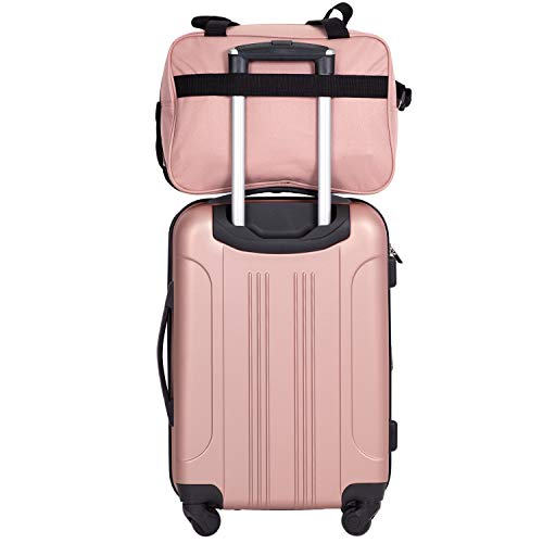 Travelers Club Midtown Hardside Luggage Travel, Rose Gold, - Scratch & Dent