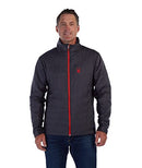 SPYDER MEN'S PEAK ZIP INSULATED MID LAYER PUFF SKI JACKET MEN XL EBONY - Like New