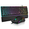 RedThunder K10 Wired Keyboard Mouse Wrist Rest Combo RGB 3 in 1 PC Gamer - Black - Like New