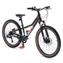 ROYALBABY KIDS MOUNTAIN BIKE ALUMINIUM 24" 1-SPEED/8-SPEED RB24-37 - BLACK - Like New