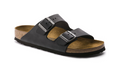 BIRKENSTOCK ARIZONAOILED LEATHER - SIZE: MEN 4 WOMEN 6 - BLACK - Like New