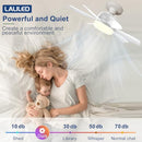 Laliled Ceiling Fan with Light Socket Fan Light with Remote & APP Control - Like New