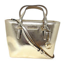 35H3GTVT0M Michael Kors XS Carry All Jet Set Travel Womens Tote, Pale Gold XS - Brand New