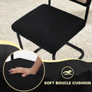 KROFEM Dining Chairs Set of 4,Modern Rattan Kitchen Chairs,DC22BK - Black - Like New