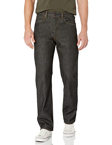 005010660 LEVI'S MEN'S 501 ORIGINAL JEANS BIG & TALL 38W X 32L BLACK - Brand New