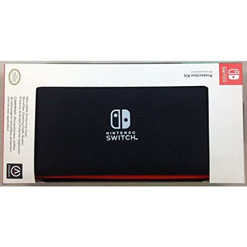 Nintendo Switch Protective Case Screen Protection Cleaning Cloth 2050-BR68 Black New