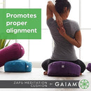 GAIAM ZAFU MEDITATION CUSHION - BLACK - Like New