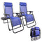 YANGMING GALION RECLINING ZERO GRAVITY CHAIR (SET OF 2), DARK BLUE - DARK BLUE - Like New