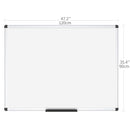 VIZ-PRO Magnetic Whiteboard/Dry Erase Board, 48 X 36 Inches, Alum Frame - Like New