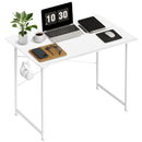 HEALSMART HOME OFFICE COMPUTER DESK MODERN HEADPHONE HOOKS 32" - WHITE - Like New