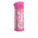THERMOS 16OZ STAINLESS STEEL FUNTAINER WATER BOTTLE WITH BAIL HANDLE, PINK DISCO - Brand New