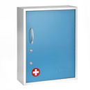 AdirMed Dual Lock Medicine Cabinet Pull-Out Shelf Mountable 999-06-BLU - Blue - Like New