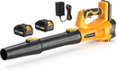 GENERIC CORDLESS LEAF BLOWER WITH 6 ADJUSTABLE WIND SPEED - YELLOW/BLACK - Like New