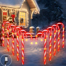 PINPON Candy Cane Lights 22" 10 Pack Christmas Candy Cane Pathway Light - Brand New