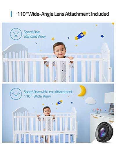 Eufy Baby Monitor Spaceview S Video Monitor 5 inch LCD Display T83011D2 - White Like New