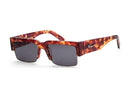 SALVATORE FERRAGAMO UNISEX GRAY RECTANGULAR SUNGLASSES - HAVANA /GRAY GRADIENT - Like New