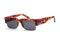 SALVATORE FERRAGAMO UNISEX GRAY RECTANGULAR SUNGLASSES - HAVANA /GRAY GRADIENT - Like New