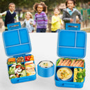 MAISON HUIS Bento Lunchbox Set, 8oz Thermo, 5 Compartment, MH-FLD-T - Blue Ocean - Like New