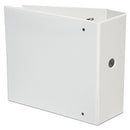 UNIVERSAL 20997 SLANT-RING ECONOMY VIEW BINDER, 5" CAPACITY, WHITE - WHITE - Like New