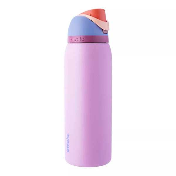 OWALA 40OZ FREESIP STAINLESS STEEL WATER BOTTLE - KICKFLIP/PINK - Like New