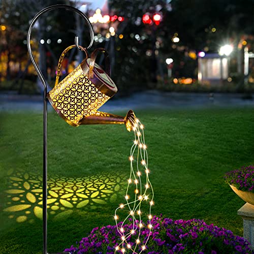 LEDEAK Solar Hanging Lantern Garden Fairylight, Metal String - Copper Coins - Like New