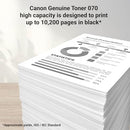 Canon Genuine 070 Black Toner Cartridge High Capacity Compatible with - Brand New