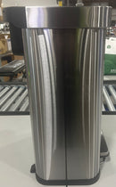 SIMPLI-MAGIC 50 LITER SOFT-CLOSE TRASH CAN, BUILT IN FILTER - STAINLESS STEEL - Like New