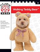 RUBIES WALKING TEDDY BEAR PET COSTUME FOR DOGS OR CATS, XL - BROWN - Like New
