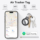 QCOQ AIR TRACKER TAGS-4 PACK APPLE FIND - BLACK/SILVER - Like New