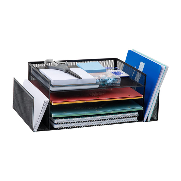 MIND READER DESKTOP ORGANIZER FILE STORAGE PAPER TRAY WORKSPACE - Scratch & Dent
