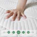 EN ZEFFLY MATTRESS 10" FULL MATTRESSES INNERSPRING GEL MEMORY FOAM - WHITE/GREEN - Like New